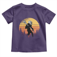 Funny Lax Bigfoot Toddler T Shirt Retro Vintage Sasquatch Lacrosse - Wonder Print Shop