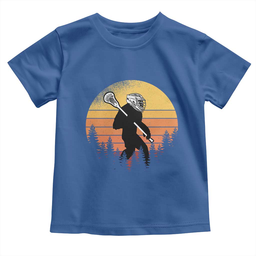 Funny Lax Bigfoot Toddler T Shirt Retro Vintage Sasquatch Lacrosse - Wonder Print Shop