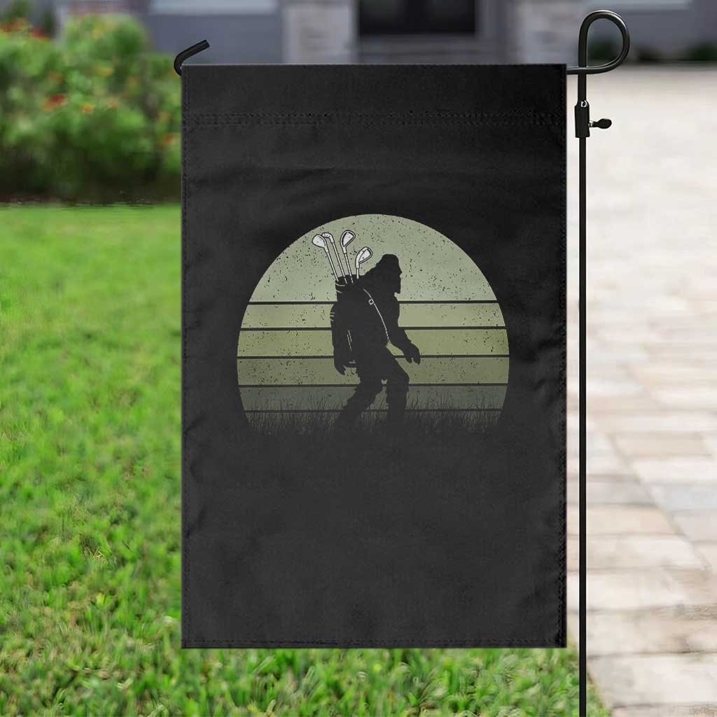 Bigfoot Golfer Garden Flag Funny Sasquatch Golfing Golf Balls - Wonder Print Shop