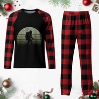 Bigfoot Golfer Plaid Pajama Set Funny Sasquatch Golfing Golf Balls - Wonder Print Shop