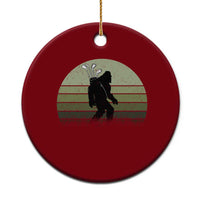 Bigfoot Golfer Ceramic Ornament Funny Sasquatch Golfing Golf Balls - Wonder Print Shop