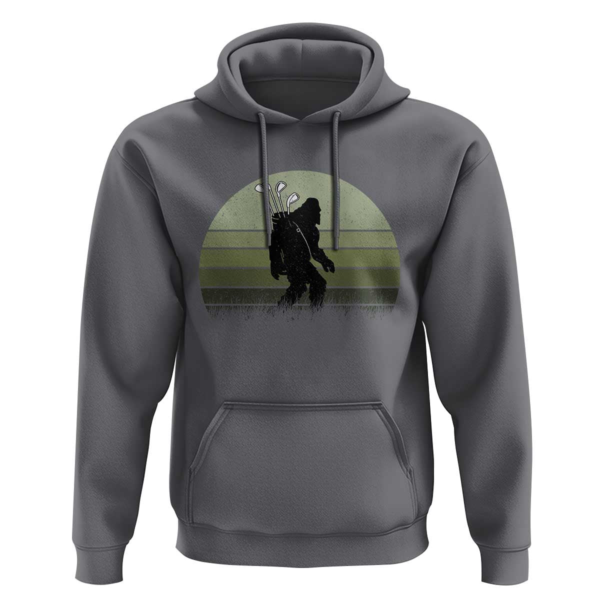 Bigfoot Golfer Hoodie Funny Sasquatch Golfing Golf Balls - Wonder Print Shop