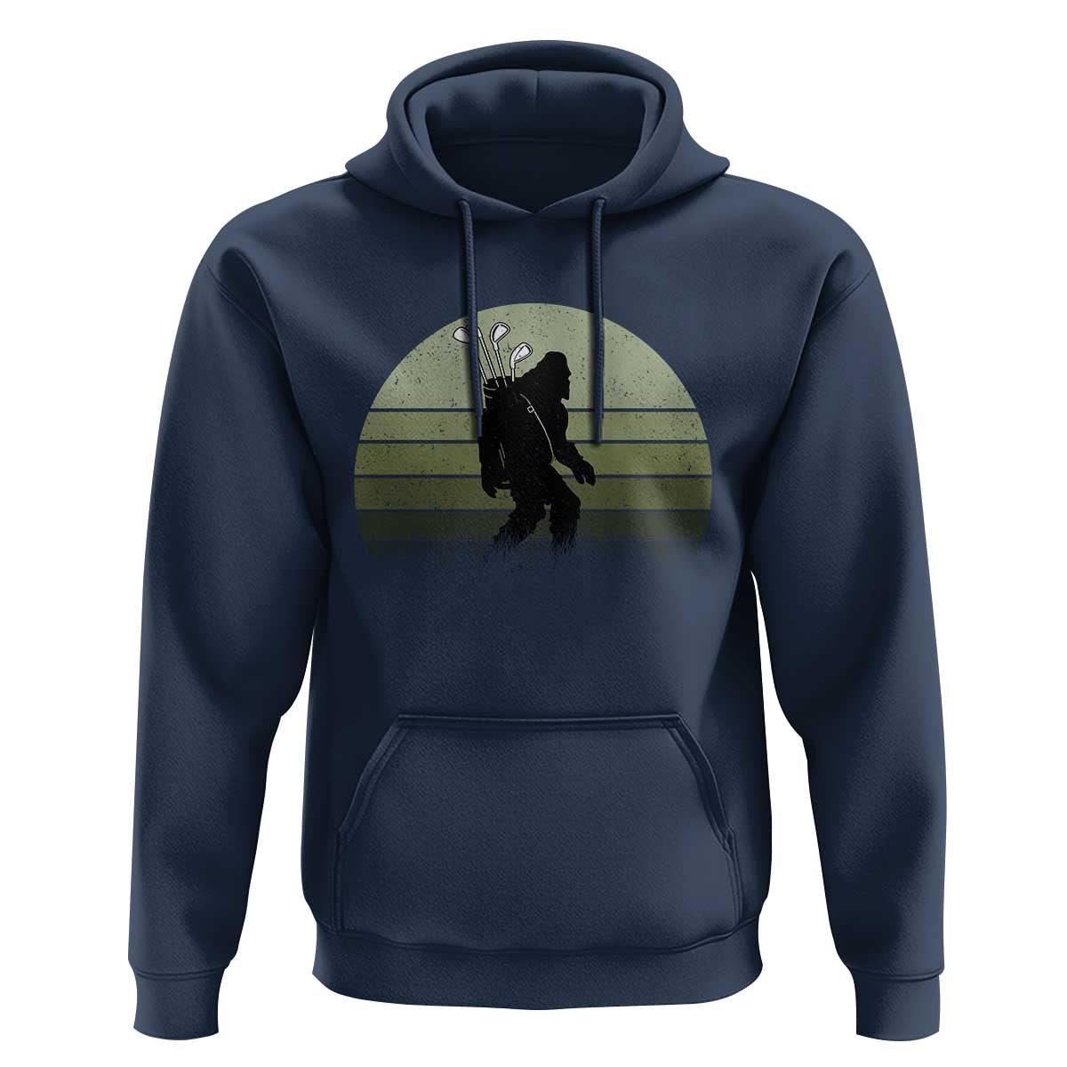 Bigfoot Golfer Hoodie Funny Sasquatch Golfing Golf Balls - Wonder Print Shop