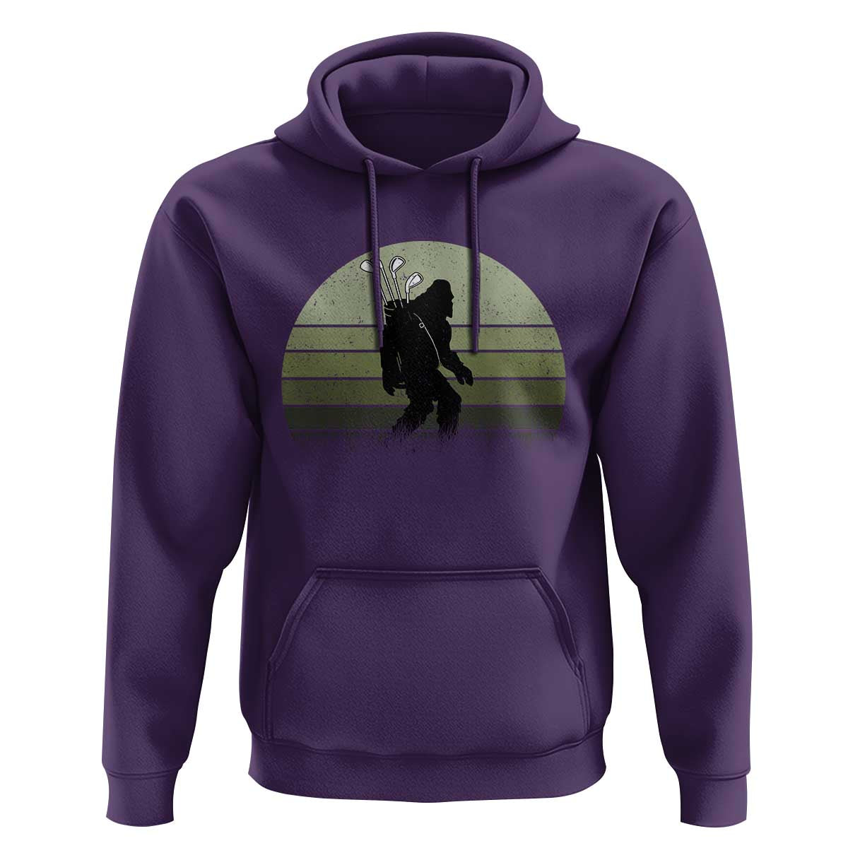 Bigfoot Golfer Hoodie Funny Sasquatch Golfing Golf Balls - Wonder Print Shop