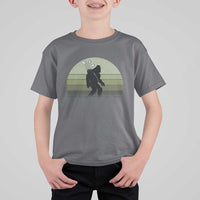 Bigfoot Golfer T Shirt For Kid Funny Sasquatch Golfing Golf Balls - Wonder Print Shop