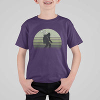 Bigfoot Golfer T Shirt For Kid Funny Sasquatch Golfing Golf Balls - Wonder Print Shop
