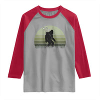 Bigfoot Golfer Raglan Shirt Funny Sasquatch Golfing Golf Balls - Wonder Print Shop