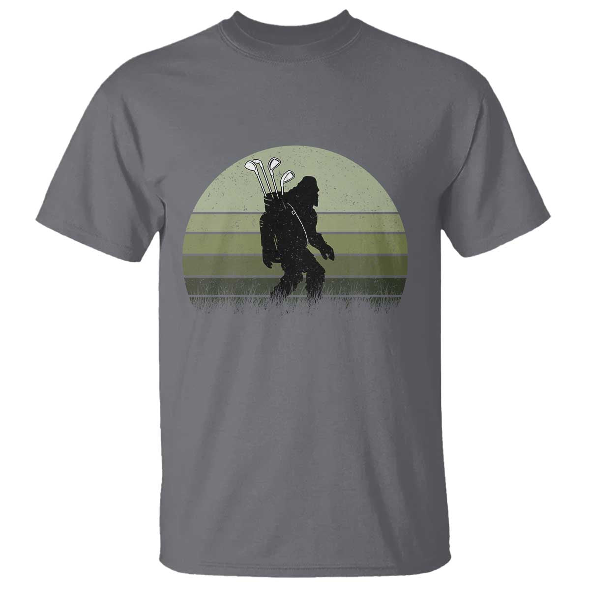 Bigfoot Golfer T Shirt Funny Sasquatch Golfing Golf Balls - Wonder Print Shop