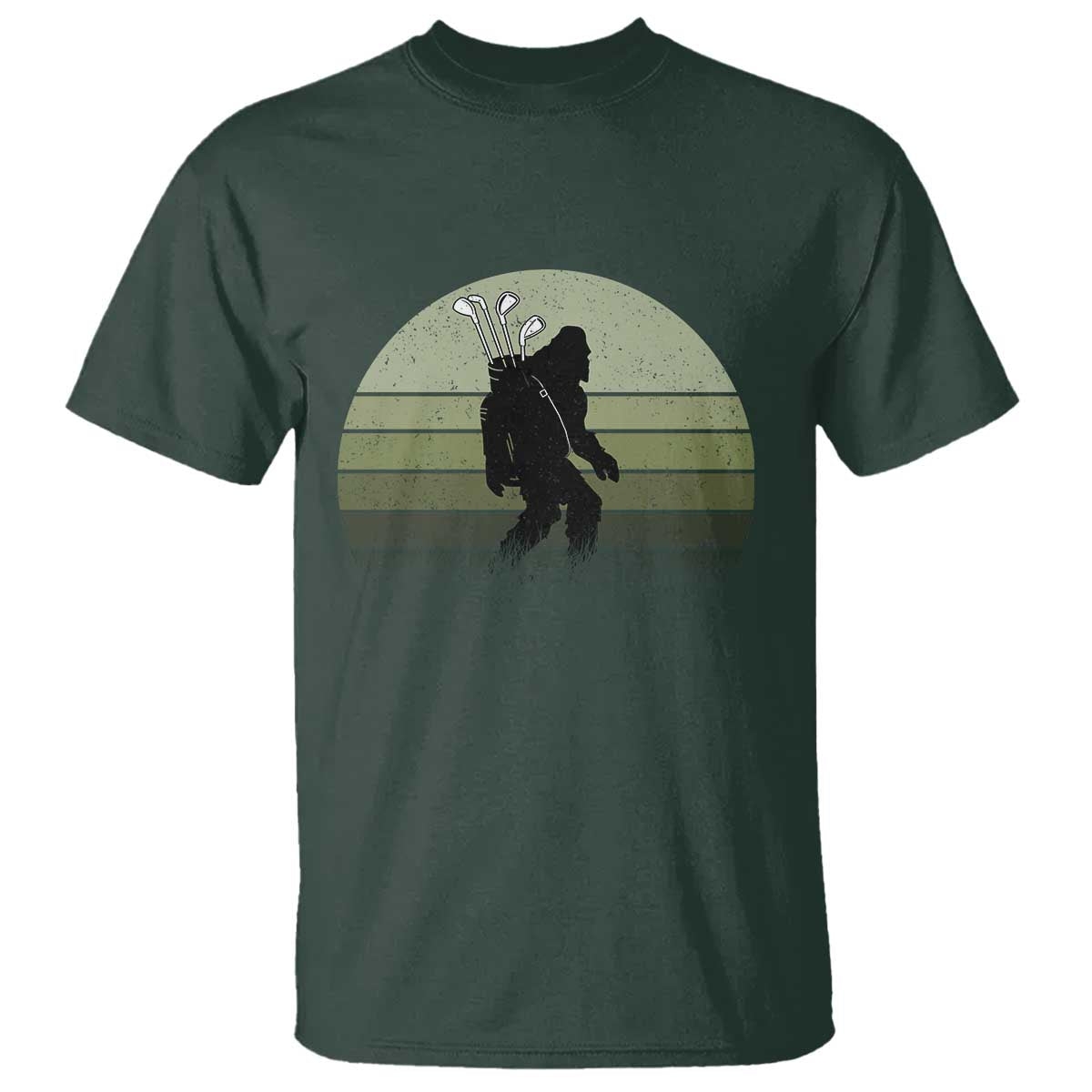 Bigfoot Golfer T Shirt Funny Sasquatch Golfing Golf Balls - Wonder Print Shop