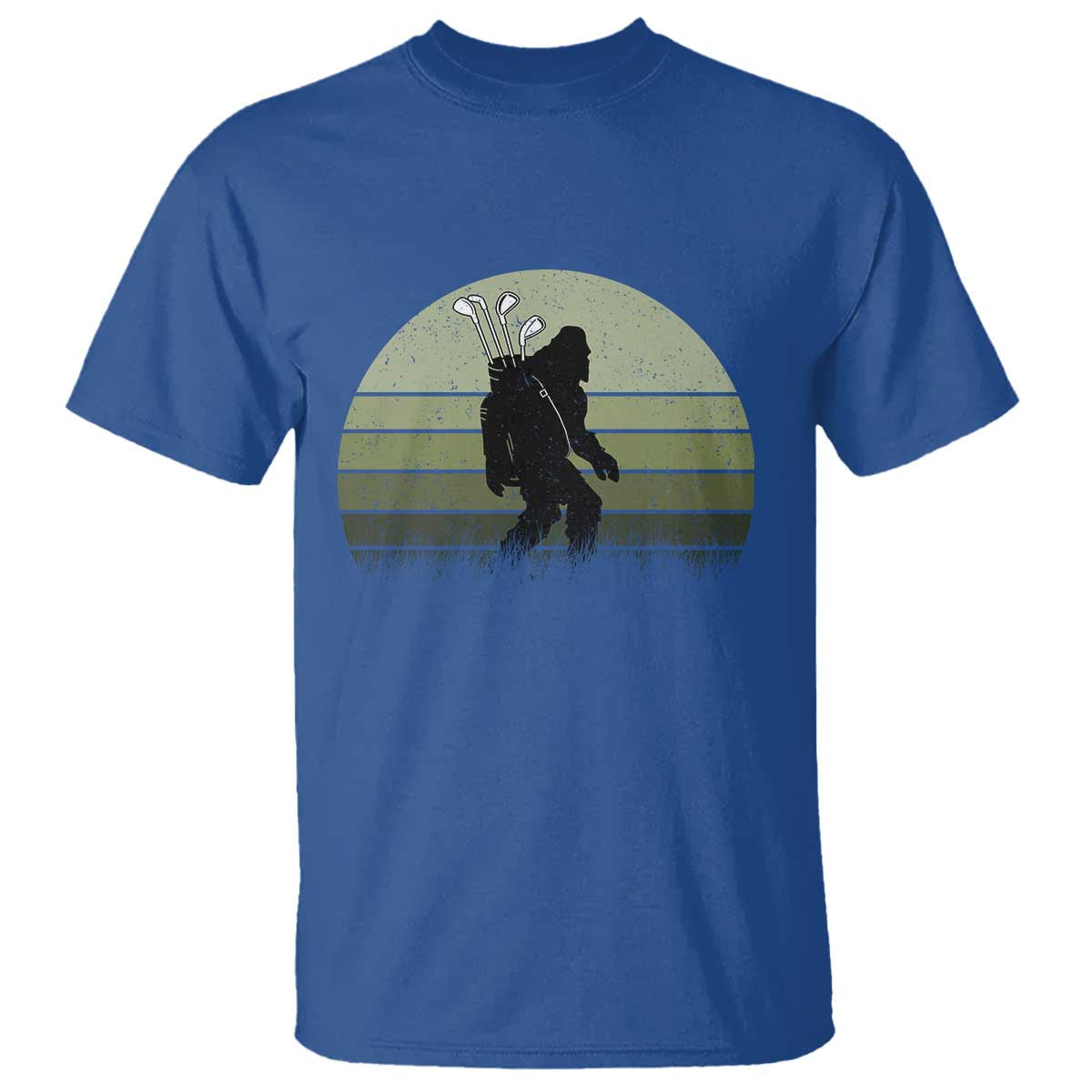Bigfoot Golfer T Shirt Funny Sasquatch Golfing Golf Balls - Wonder Print Shop