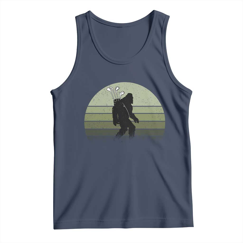 Bigfoot Golfer Tank Top Funny Sasquatch Golfing Golf Balls - Wonder Print Shop
