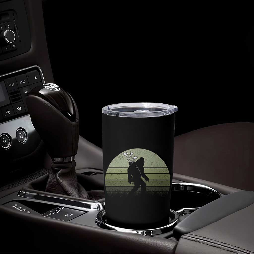 Bigfoot Golfer Tumbler Cup Funny Sasquatch Golfing Golf Balls - Wonder Print Shop