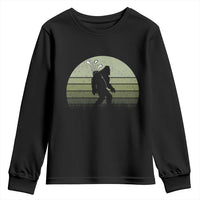 Bigfoot Golfer Youth Sweatshirt Funny Sasquatch Golfing Golf Balls - Wonder Print Shop