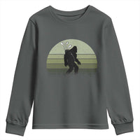 Bigfoot Golfer Youth Sweatshirt Funny Sasquatch Golfing Golf Balls - Wonder Print Shop