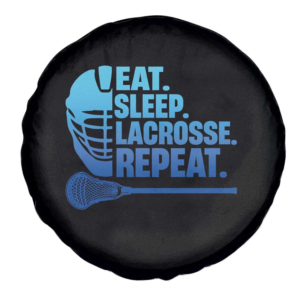 Eat Sleep Lacrosse Repeat Spare Tire Cover Funny Lax Lover Player - Wonder Print Shop