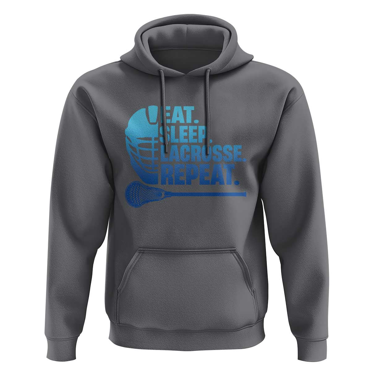 Eat Sleep Lacrosse Repeat Hoodie Funny Lax Lover Player - Wonder Print Shop