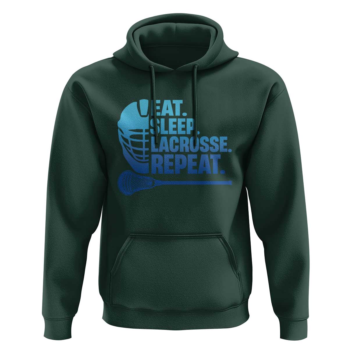 Eat Sleep Lacrosse Repeat Hoodie Funny Lax Lover Player - Wonder Print Shop