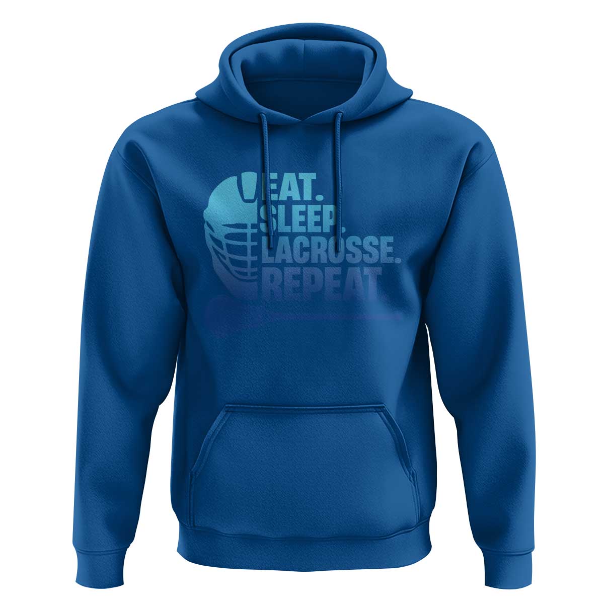 Eat Sleep Lacrosse Repeat Hoodie Funny Lax Lover Player - Wonder Print Shop