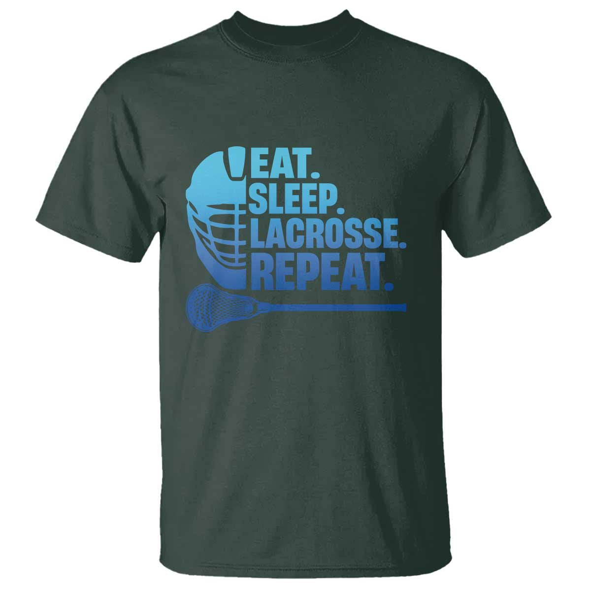 Eat Sleep Lacrosse Repeat T Shirt Funny Lax Lover Player - Wonder Print Shop