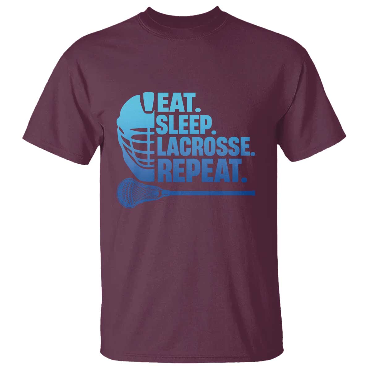 Eat Sleep Lacrosse Repeat T Shirt Funny Lax Lover Player - Wonder Print Shop
