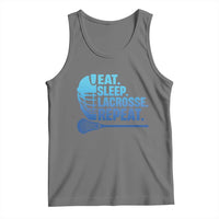 Eat Sleep Lacrosse Repeat Tank Top Funny Lax Lover Player - Wonder Print Shop