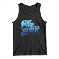 Eat Sleep Lacrosse Repeat Tank Top Funny Lax Lover Player - Wonder Print Shop