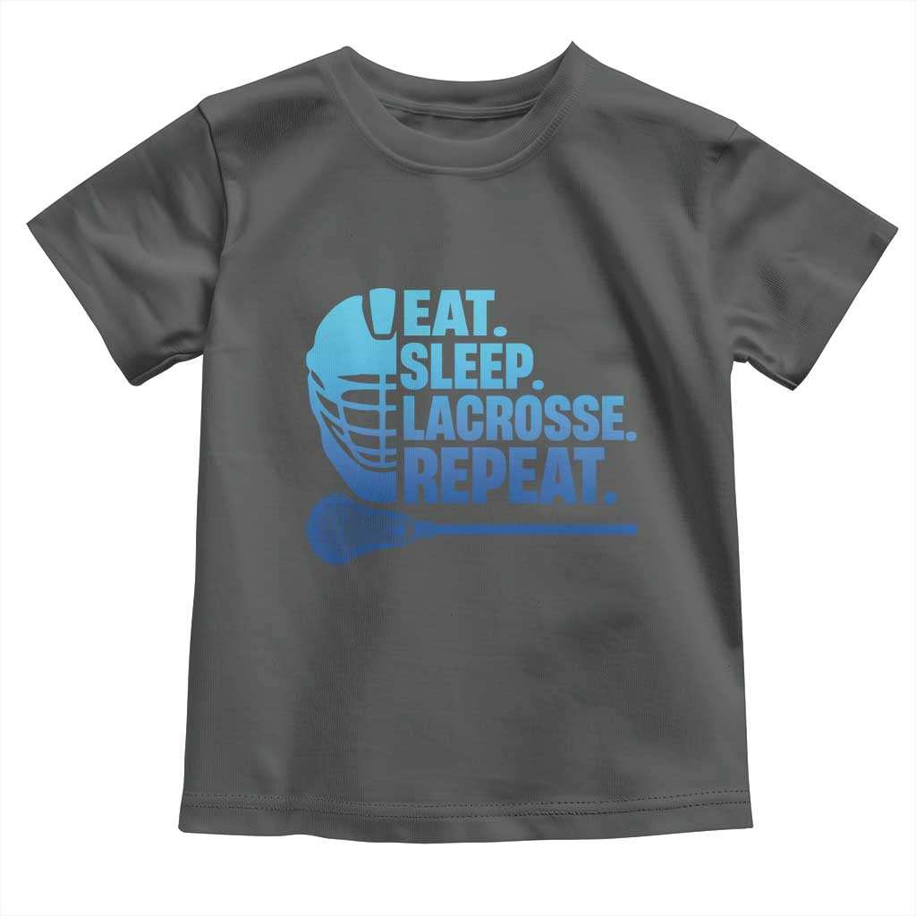 Eat Sleep Lacrosse Repeat Toddler T Shirt Funny Lax Lover Player - Wonder Print Shop