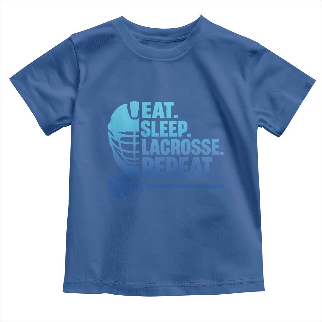 Eat Sleep Lacrosse Repeat Toddler T Shirt Funny Lax Lover Player - Wonder Print Shop