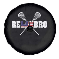 Funny Lacrosse Spare Tire Cover American Flag Relax Bro Lax Lover Joke