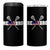 Funny Lacrosse 4 in 1 Can Cooler Tumbler American Flag Relax Bro Lax Lover Joke
