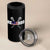 Funny Lacrosse 4 in 1 Can Cooler Tumbler American Flag Relax Bro Lax Lover Joke