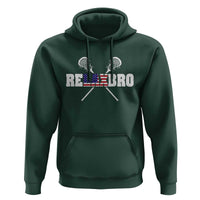 Funny Lacrosse Hoodie American Flag Relax Bro Lax Lover Joke