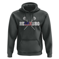 Funny Lacrosse Hoodie American Flag Relax Bro Lax Lover Joke