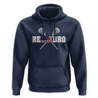 Funny Lacrosse Hoodie American Flag Relax Bro Lax Lover Joke