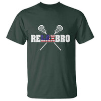 Funny Lacrosse T Shirt American Flag Relax Bro Lax Lover Joke