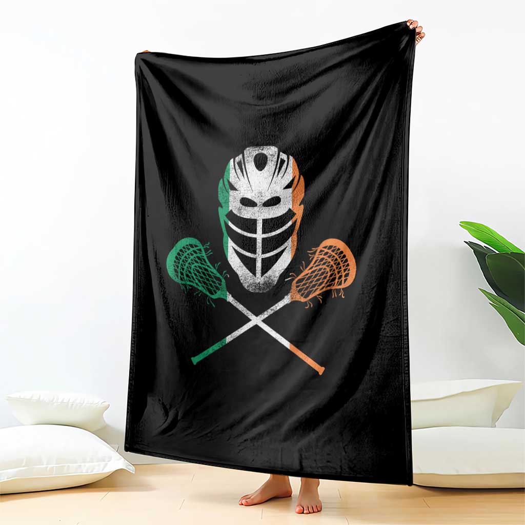 Ireland Lacrosse Throw Blanket Irish Flag Ireland - Wonder Print Shop