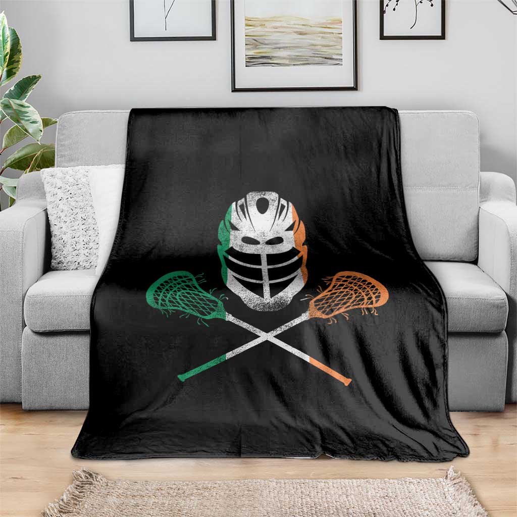 Ireland Lacrosse Throw Blanket Irish Flag Ireland - Wonder Print Shop