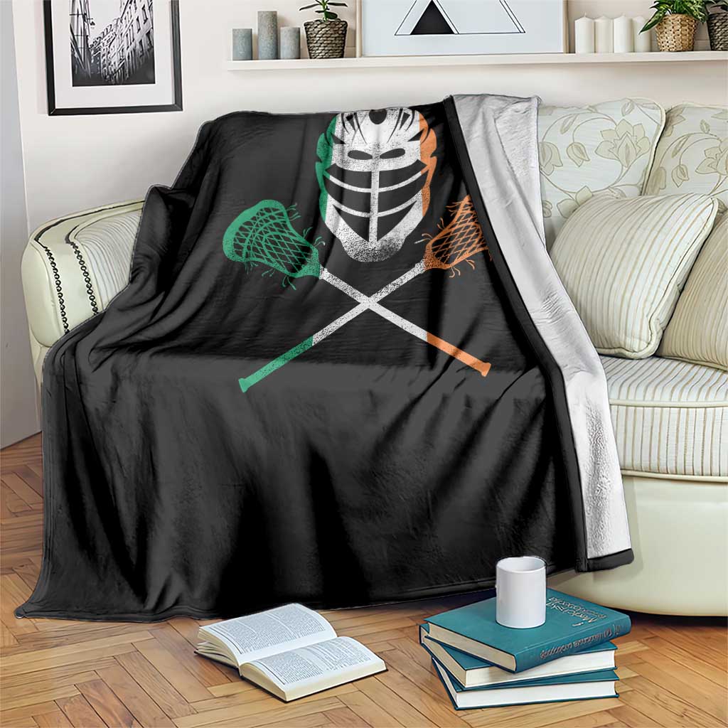 Ireland Lacrosse Throw Blanket Irish Flag Ireland - Wonder Print Shop