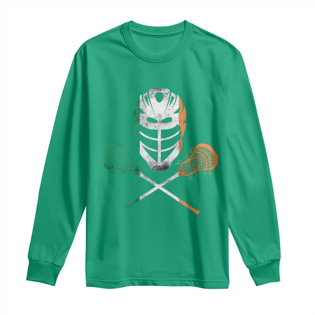 Ireland Lacrosse Long Sleeve Shirt Irish Flag Ireland - Wonder Print Shop