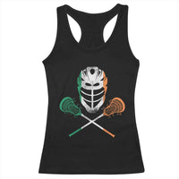 Ireland Lacrosse Racerback Tank Top Irish Flag Ireland - Wonder Print Shop