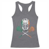 Ireland Lacrosse Racerback Tank Top Irish Flag Ireland - Wonder Print Shop