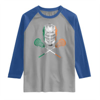 Ireland Lacrosse Raglan Shirt Irish Flag Ireland - Wonder Print Shop