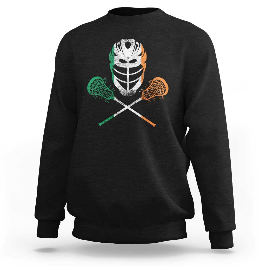 Ireland Lacrosse Sweatshirt Irish Flag Ireland - Wonder Print Shop