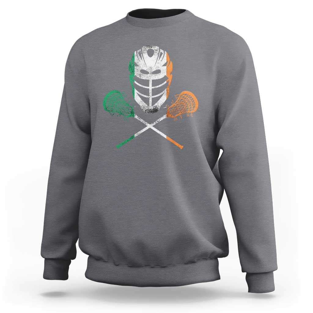 Ireland Lacrosse Sweatshirt Irish Flag Ireland - Wonder Print Shop