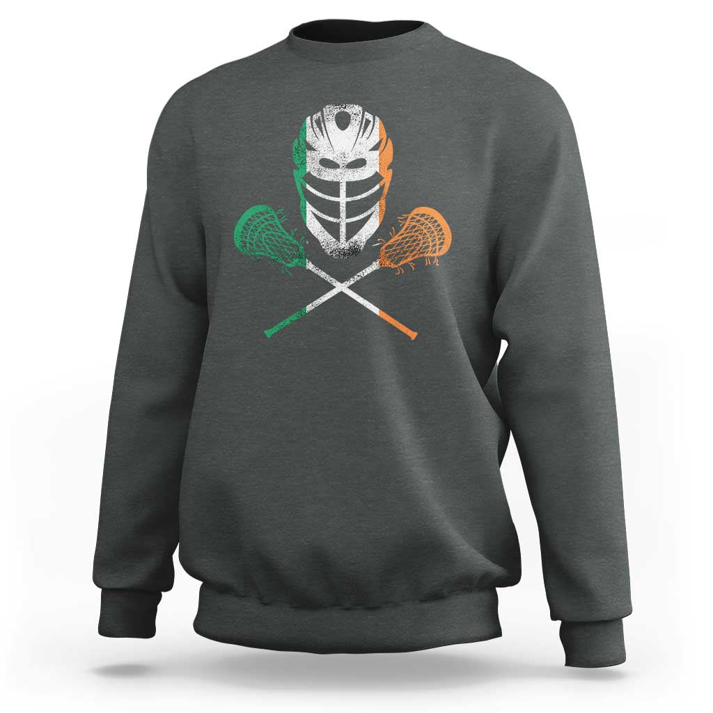 Ireland Lacrosse Sweatshirt Irish Flag Ireland - Wonder Print Shop
