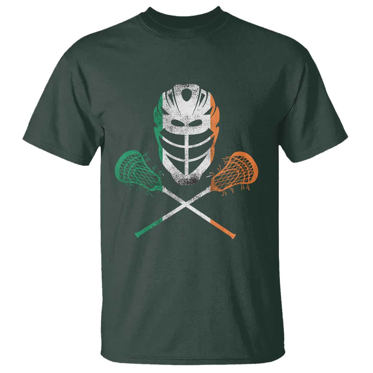 Ireland Lacrosse T Shirt Irish Flag Ireland - Wonder Print Shop
