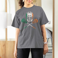 Ireland Lacrosse T Shirt For Women Irish Flag Ireland - Wonder Print Shop