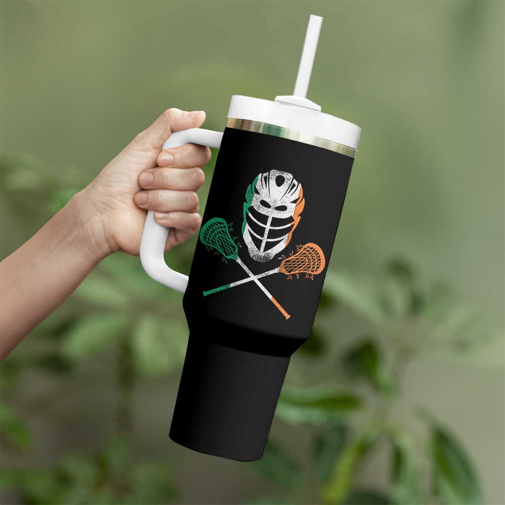 Ireland Lacrosse Tumbler With Handle Irish Flag Ireland - Wonder Print Shop