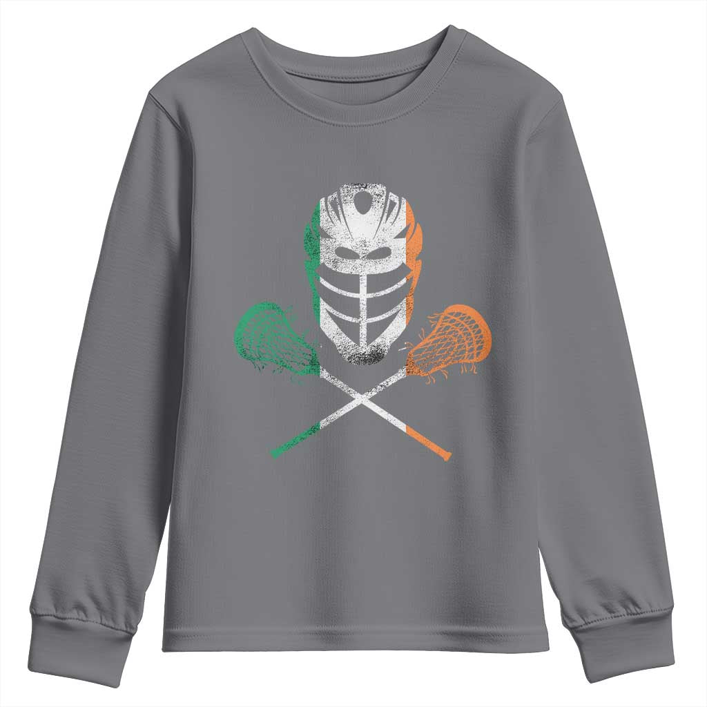 Ireland Lacrosse Youth Sweatshirt Irish Flag Ireland - Wonder Print Shop