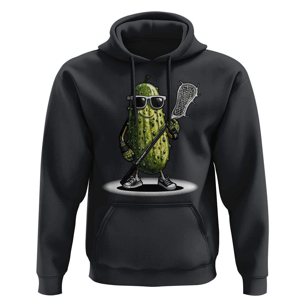 Funny Lacrosse Hoodie Pickle Playing Lax Lover Player - Wonder Print Shop